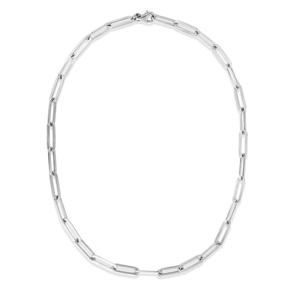 Silver 6MM Flat Paperclip Link Chain Bracelet Young Jewelers Jasper, AL