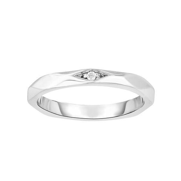 Silver Diamond Accent Wave Ring Young Jewelers Jasper, AL