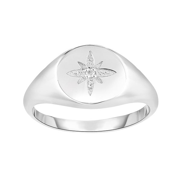 Silver Diamond Accent Star Ring Parris Jewelers Hattiesburg, MS