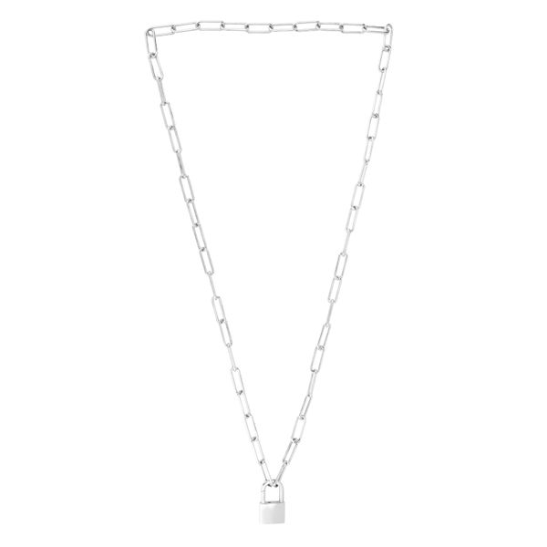 Silver Lock Link Necklace Parris Jewelers Hattiesburg, MS