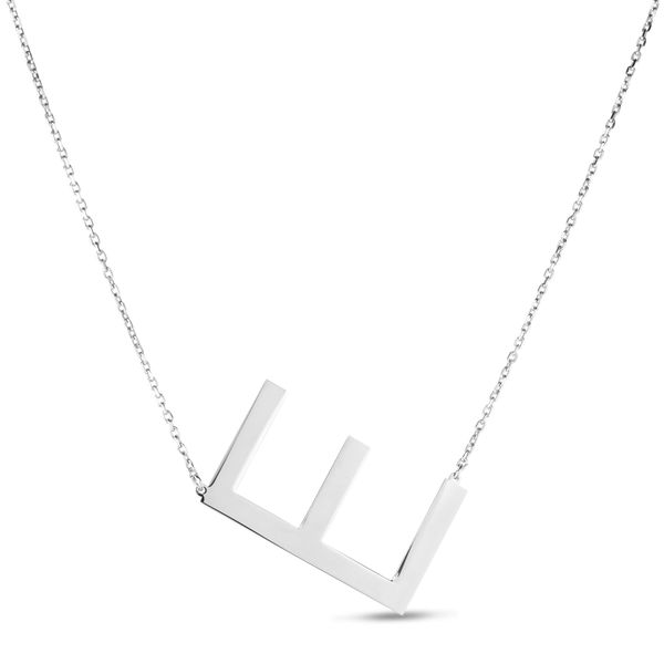 Silver E Letter Necklace Parris Jewelers Hattiesburg, MS