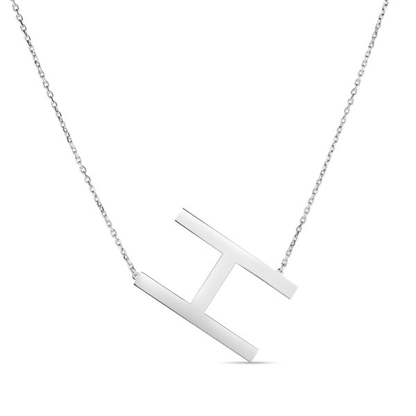 Silver H Letter Necklace Young Jewelers Jasper, AL