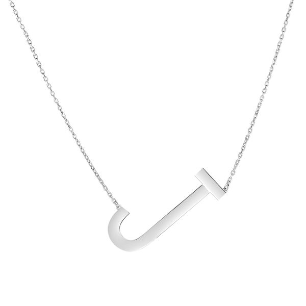 Silver J Letter Necklace Young Jewelers Jasper, AL