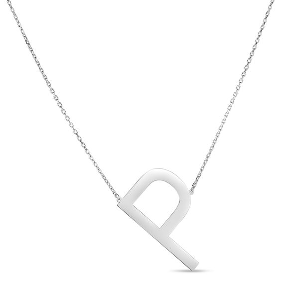 Silver P Letter Necklace Young Jewelers Jasper, AL