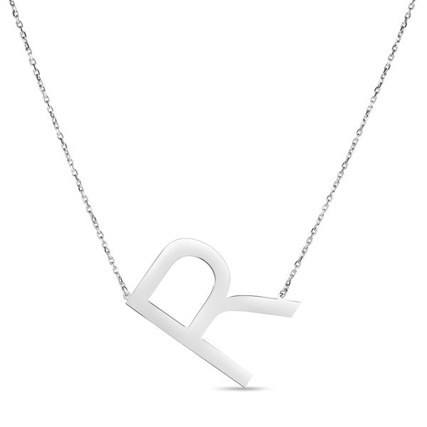 Silver R Letter Necklace Parris Jewelers Hattiesburg, MS