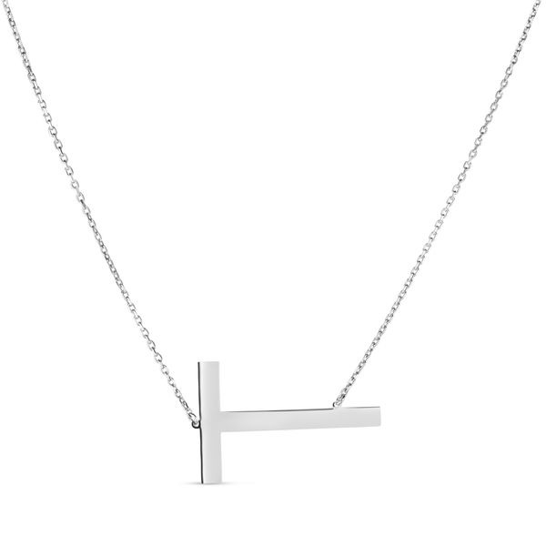 Silver T Letter Necklace Young Jewelers Jasper, AL