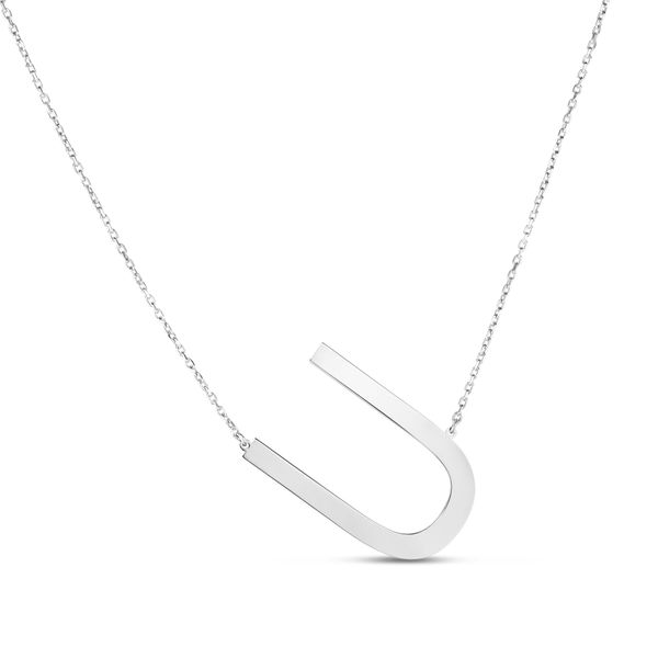 Silver U Letter Necklace Parris Jewelers Hattiesburg, MS