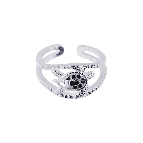 Silver Sea Turtle Toe Ring Brummitt Jewelry Design Studio LLC Raleigh, NC