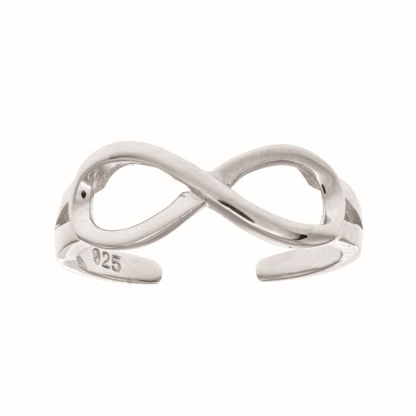 Silver Polished Infinity Toe Ring G.G. Gems, Inc. Scottsdale, AZ
