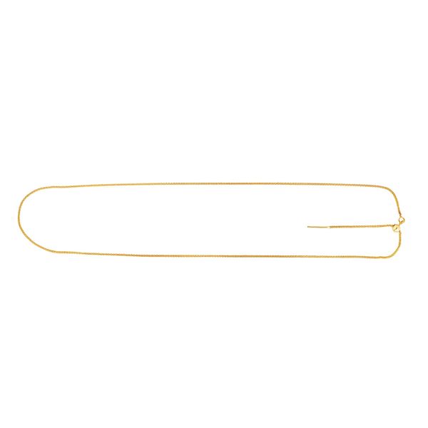 14K Gold 1.1mm Endless Adjustable Round Wheat Chain Adair Jewelers  Missoula, MT