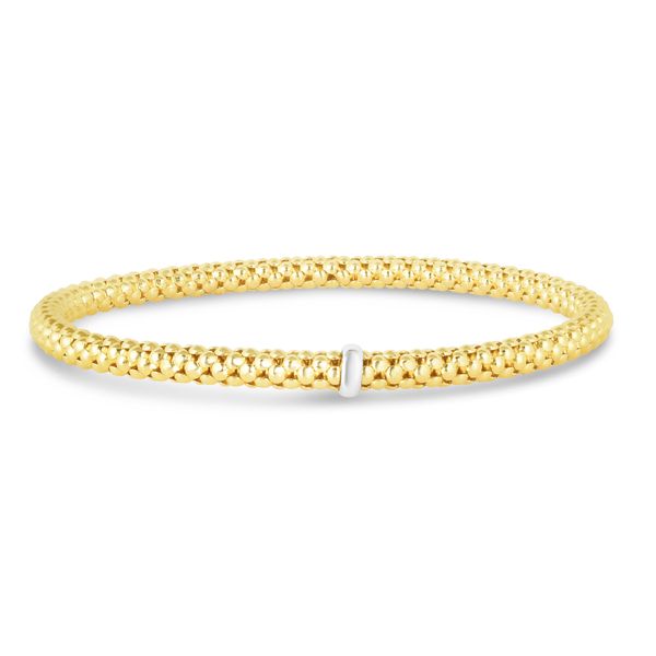 14K Gold Popcorn Stretch 4mm Bracelet Morin Jewelers Southbridge, MA