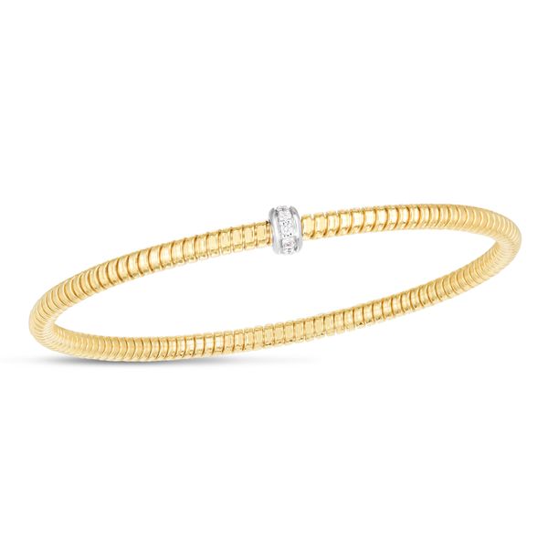14K Stretch Tubogas Diamond Bracelet Valentine's Fine Jewelry Dallas, PA