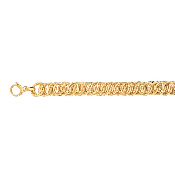 14K Gold Reversible & Double Link Bracelet Washington Diamond Falls Church, VA