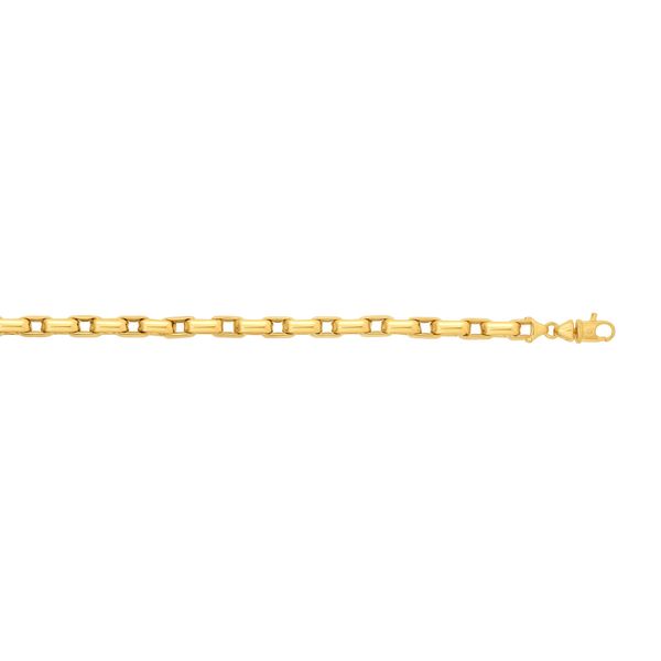 14K Gold Fancy Box Link Bracelet Washington Diamond Falls Church, VA