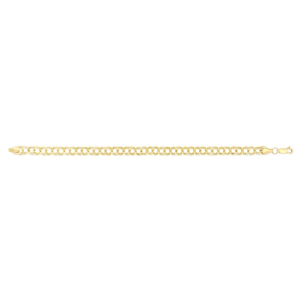 14K Gold Medium Double Link Charm Bracelet Washington Diamond Falls Church, VA