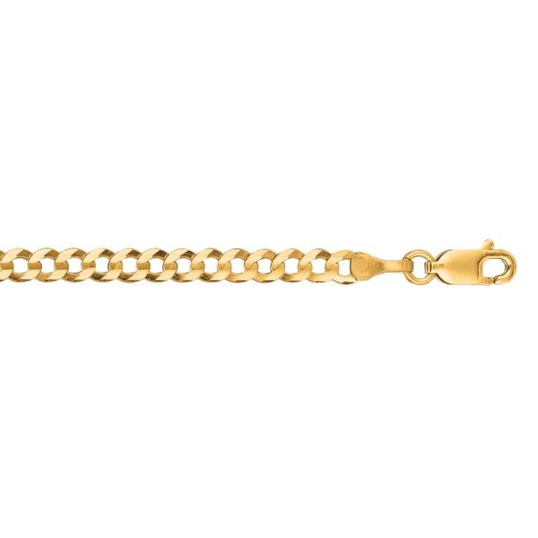 14K Gold 3.2mm Comfort Curb Chain  Scirto's Jewelry Lockport, NY