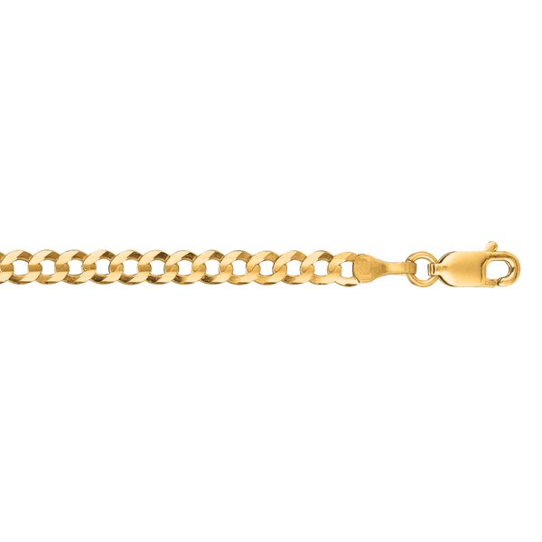 14K Gold 3.6mm Comfort Curb Chain  Scirto's Jewelry Lockport, NY