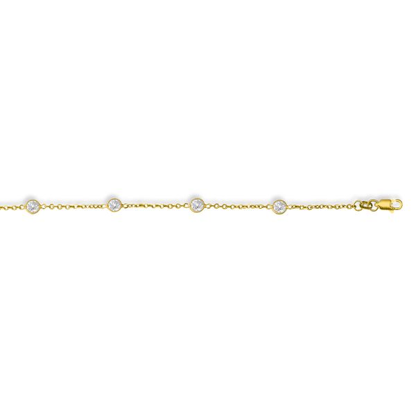 14K Gold CZ by the Yard Anklet Adair Jewelers  Missoula, MT