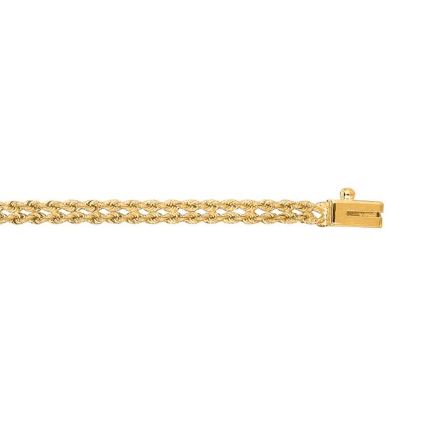 14K Gold 3.4mm Multi-Row Rope Chain Bracelet Washington Diamond Falls Church, VA