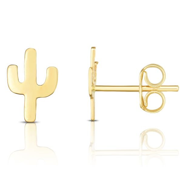 14K Gold Mini Cactus Stud Earrings Adair Jewelers  Missoula, MT