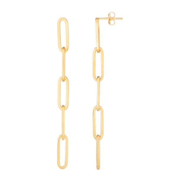 14K Gold Paperclip 5 Link Drop Earring Adair Jewelers  Missoula, MT