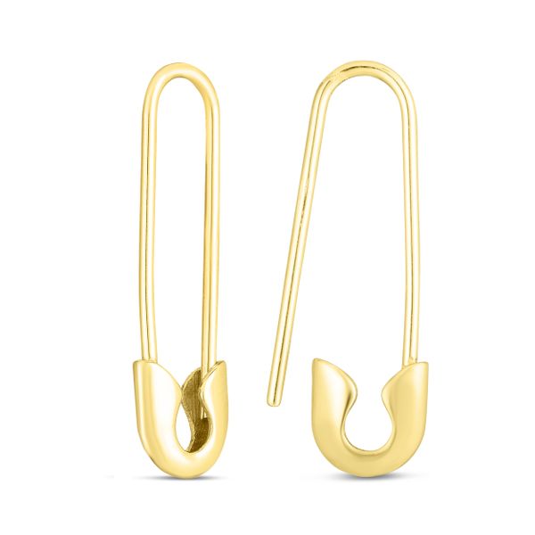 14K Safety Pin Earring Lewis Jewelers, Inc. Ansonia, CT