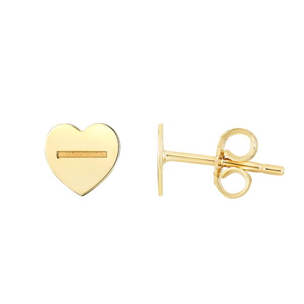 14K Heart Screw Studs Valentine's Fine Jewelry Dallas, PA