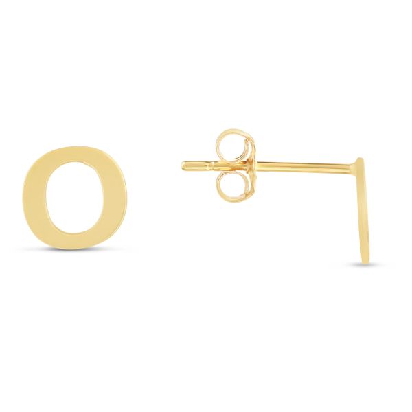 14K Gold Initial O Stud Earring Adair Jewelers  Missoula, MT