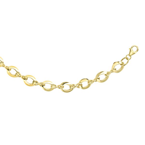 14K Gold Polished Oval Link Chain John Herold Jewelers Randolph, NJ