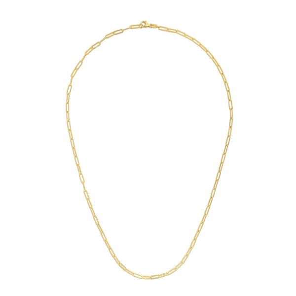 14K Gold 2.5mm Paperclip Chain  Scirto's Jewelry Lockport, NY