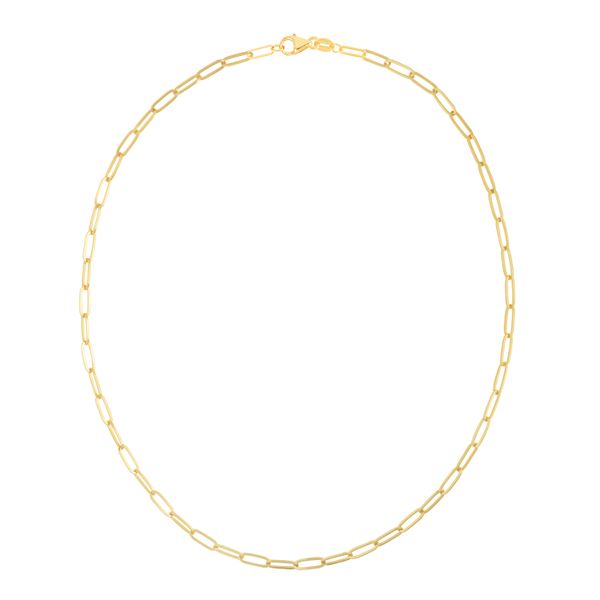 14K 3.5mm Paperclip Chain Scirto's Jewelry Lockport, NY