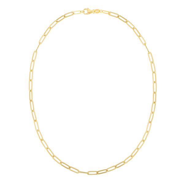 14K 4mm Paperclip Chain Scirto's Jewelry Lockport, NY