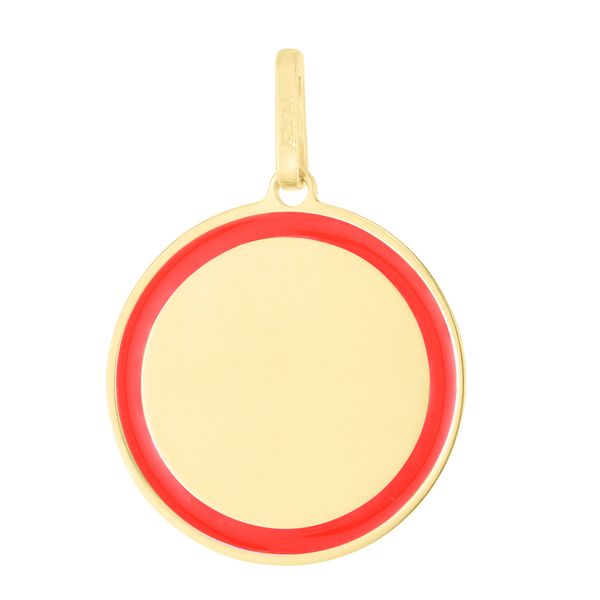 14K Red Enamel Circle Charm Enchanted Jewelry Plainfield, CT