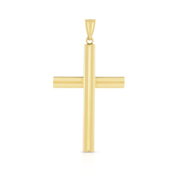 14K Polished Cross Charm Valentine's Fine Jewelry Dallas, PA