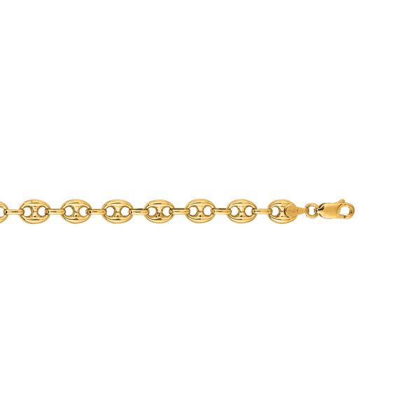 14K Gold 9mm Puffed mariner Chain  Parris Jewelers Hattiesburg, MS