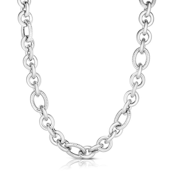Sterling Silver Italian Cable Bold Link Necklace Scirto's Jewelry Lockport, NY