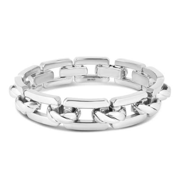 Men's Big Octalink Bracelet in Sterling Silver Scirto's Jewelry Lockport, NY
