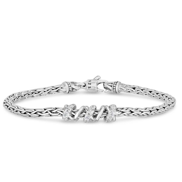 Woven Spiral Bracelet with Sapphires Patterson's Diamond Center Mankato, MN