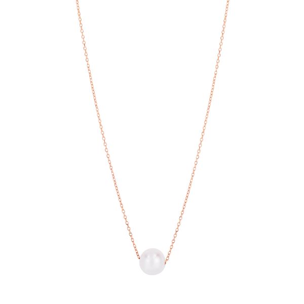 14K Pearl Necklace Solitaire Parris Jewelers Hattiesburg, MS