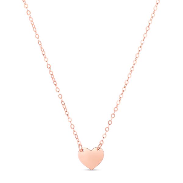 14K Pink Mini Heart Pendant Scirto's Jewelry Lockport, NY