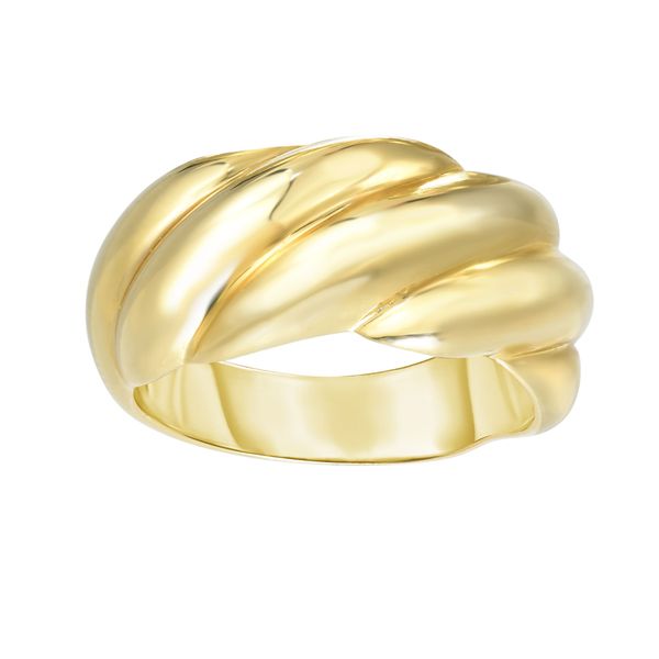 14K Gold Sculpted Dome Ring The Hills Jewelry LLC Worthington, OH