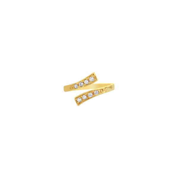 14K Gold Bypass CZ Toe Ring Adair Jewelers  Missoula, MT