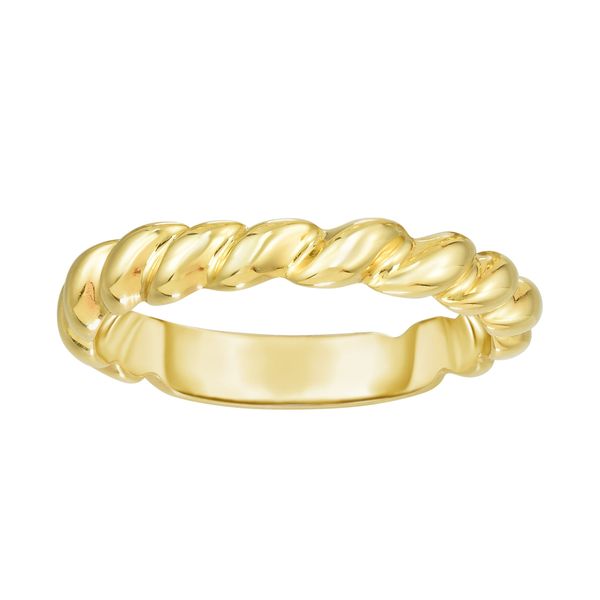 14K Gold Thin Twisted Band Ware's Jewelers Bradenton, FL