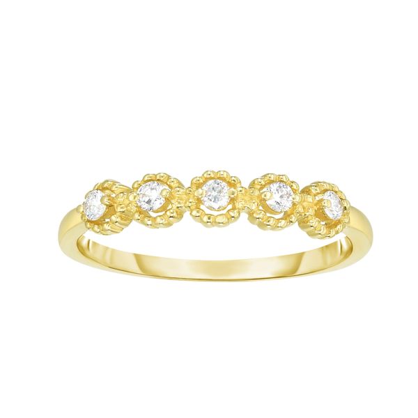 14K Gold .08ct Diamond Round Shape Stackable Ring Washington Diamond Falls Church, VA