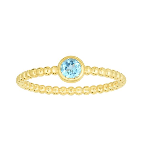 14K Gold Popcorn Gemstone Ring The Hills Jewelry LLC Worthington, OH
