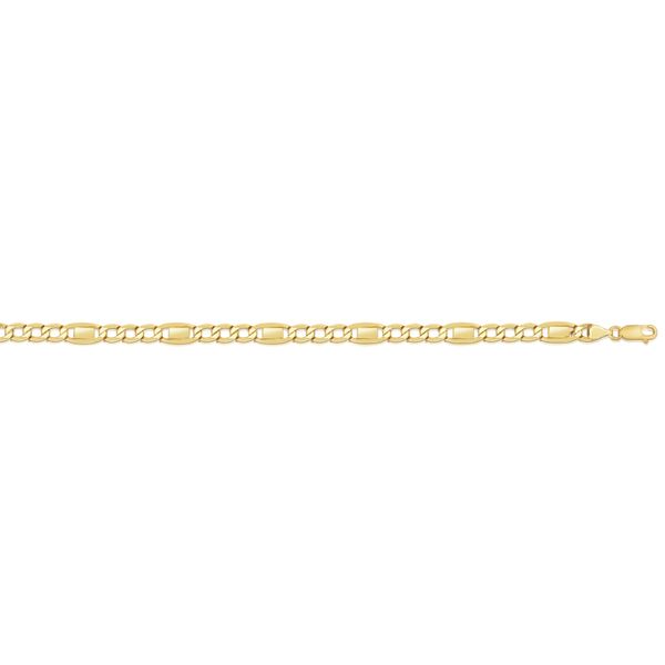 14K Gold 6.4mm Figaro Bar Link Chain  Adair Jewelers  Missoula, MT