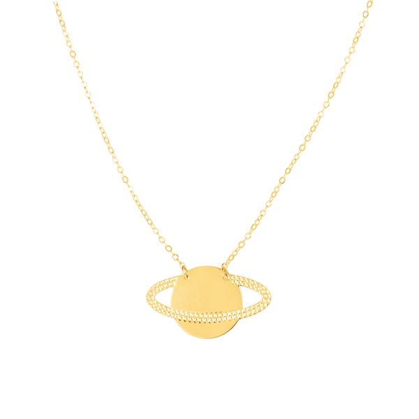 14K Gold Saturn Necklace Adair Jewelers  Missoula, MT