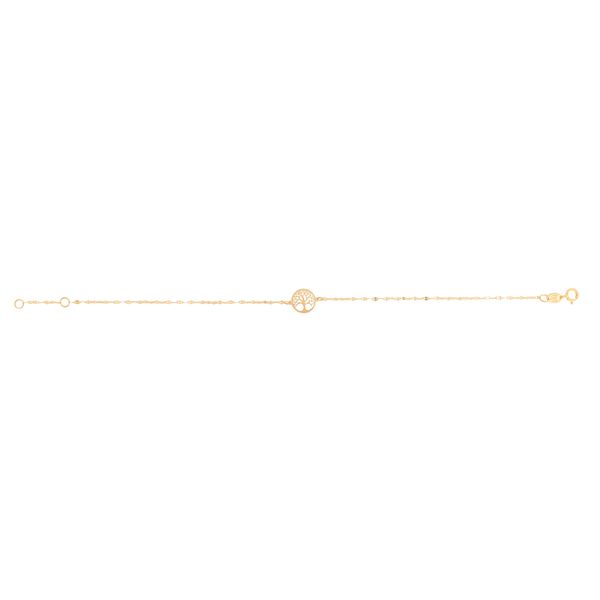 14K Gold Tree of Life on Mirror Chain Bracelet Adair Jewelers  Missoula, MT