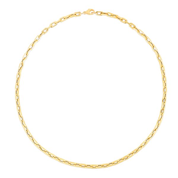 14K Corto Link Paperclip Chain Necklace Patterson's Diamond Center Mankato, MN