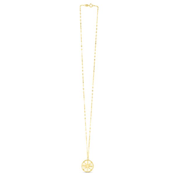 14K Medallion Compass Necklace Young Jewelers Jasper, AL